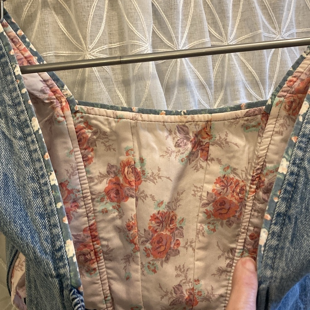 Lucky Brand Denim Crop Tank Top - Picture 4 of 10